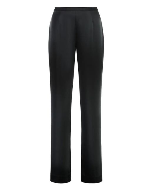 St. John Black Satin Trousers