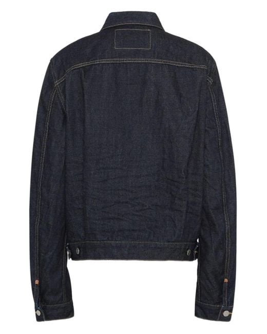 DSquared² Blue Embroidered Denim Jacket