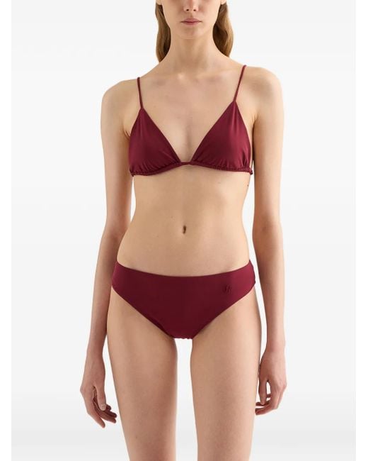 Jil Sander Jersey Embroidered Monogram Bikini Bottom