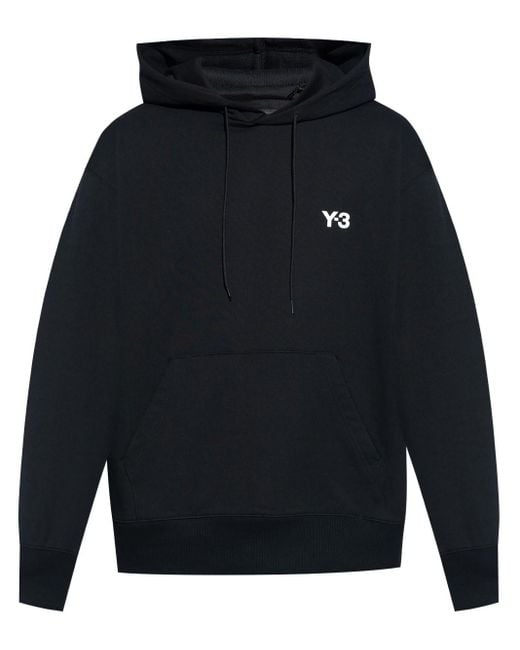 Y-3 Blue X Real Madrid Cotton Hoodie for men