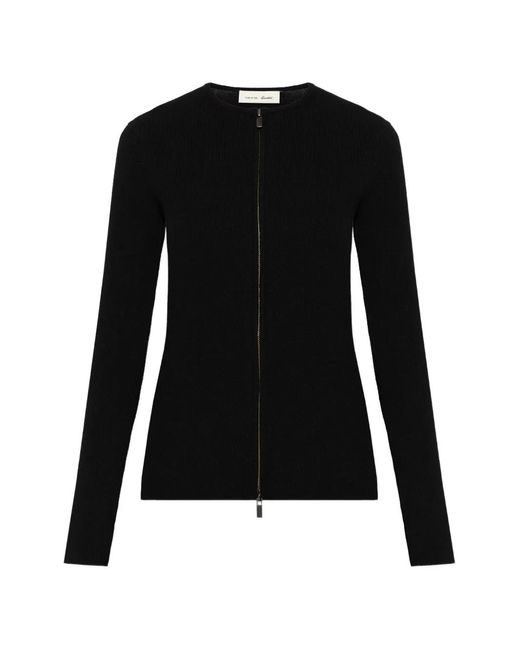 Fear Of God Black Logo-Embroidered Cardigan