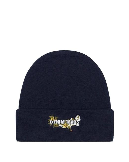 Berretto A Fiori di DENIM TEARS in Blue da Uomo