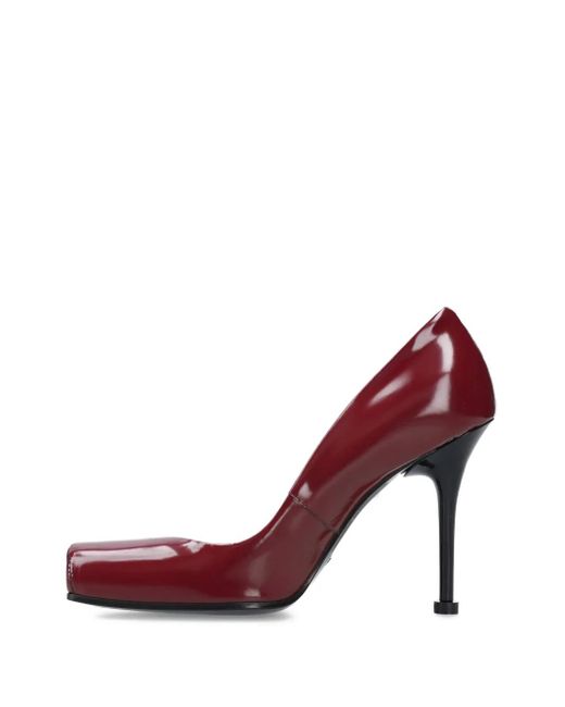 Premiata Pink Square-Toe Heeled Pumps