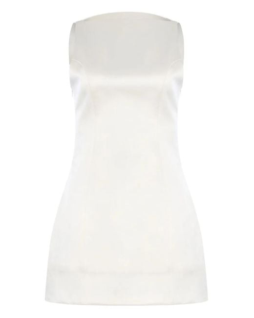 retroféte Livie スクエアネック ドレス White