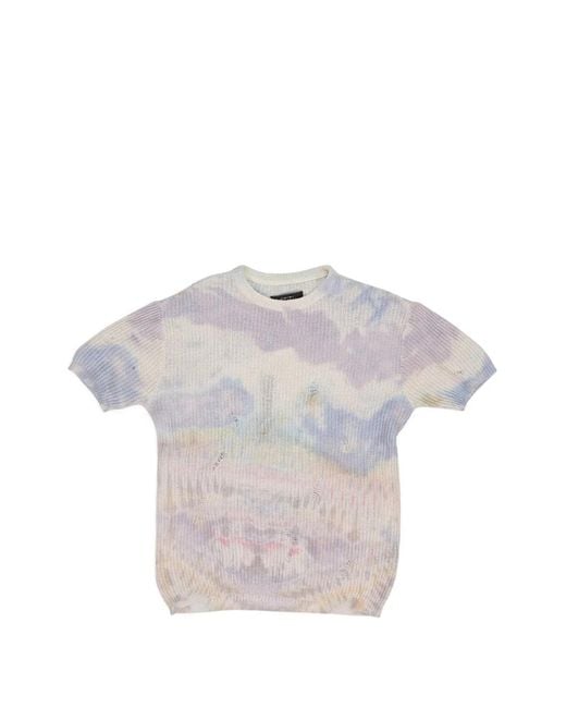 Amiri White T-Shirt À Motif Tie-Dye for men
