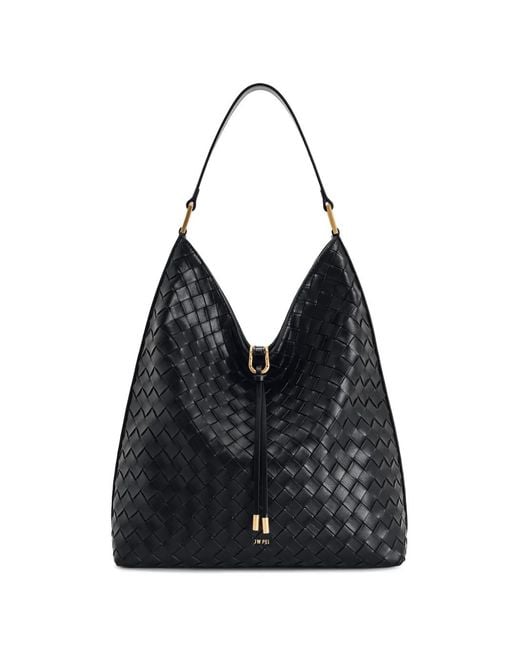 JW PEI Black Aria Interwoven Shoulder Bag
