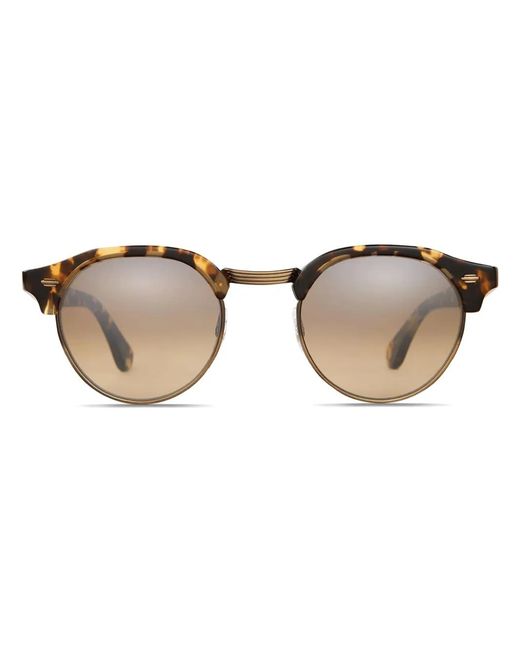 Garrett Leight Brown Oakwood Sunglasses