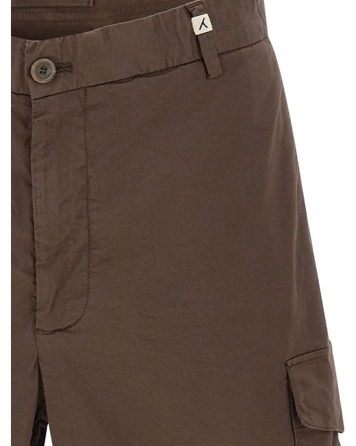 Myths Brown Cargo Shorts for men