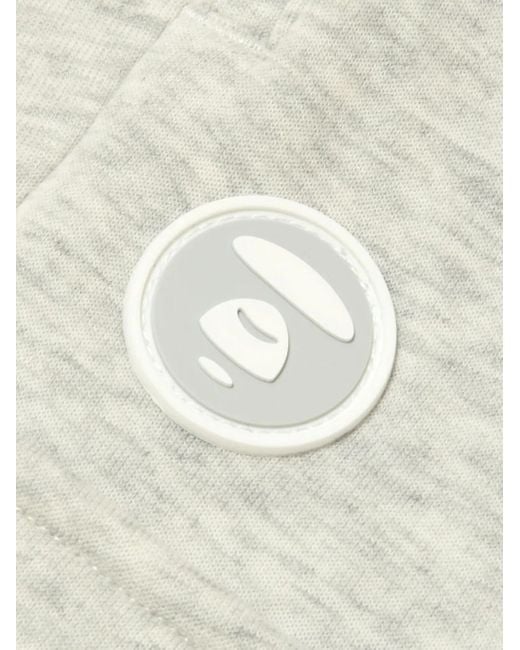 Aape By A Bathing Ape White Cargo-Pocket Logo-Patch Trousers for men