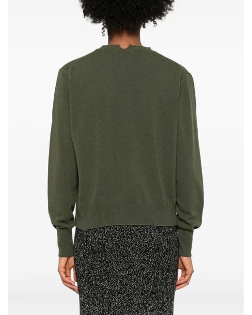 Daniele Fiesoli Green Pullover Mit Rundem Ausschnitt