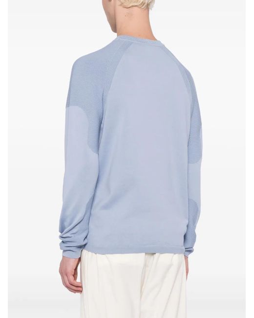 Boss Blue Perform-X Crew-Neck Sweatshirt for men