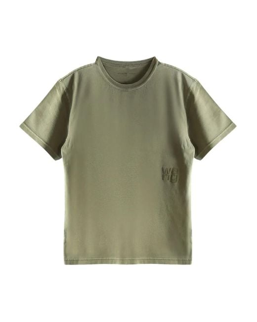 Alexander Wang Embossed T-shirt Green