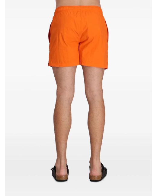 Emporio Armani Zwembroek Met Geborduurd Logo in het Orange voor heren