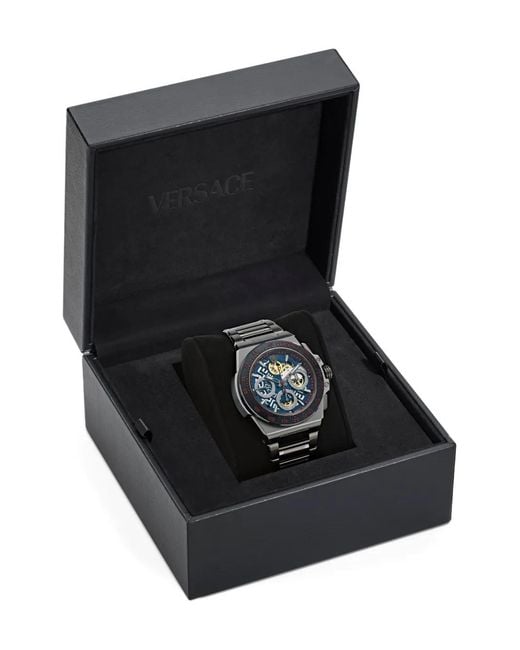 Versace Blue Landeron L80 43Mm for men