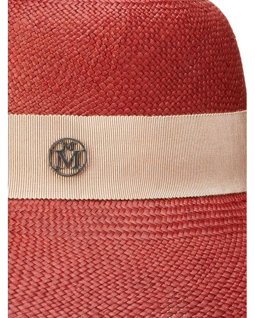 Maison Michel Red Blanche Hat