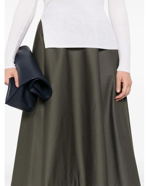 Blanca Vita Gray Gengy Midi Skirt