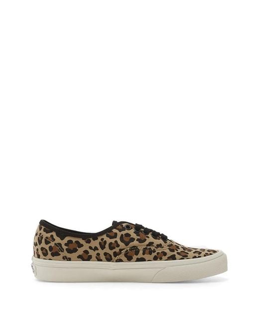 Vans Natural Authentic Leopard-Print Sneakers