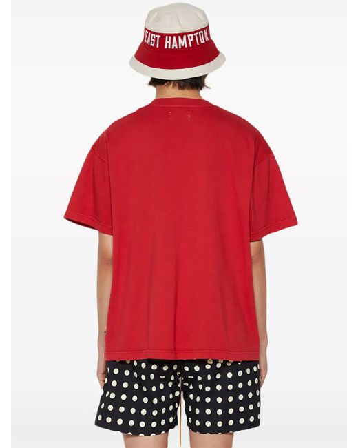 Honor The Gift Red Seal Logo Cotton T-Shirt for men