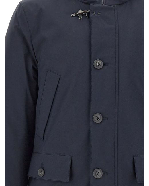 Chaqueta Con Cierre De Botón Y Capucha Fay de hombre de color Blue