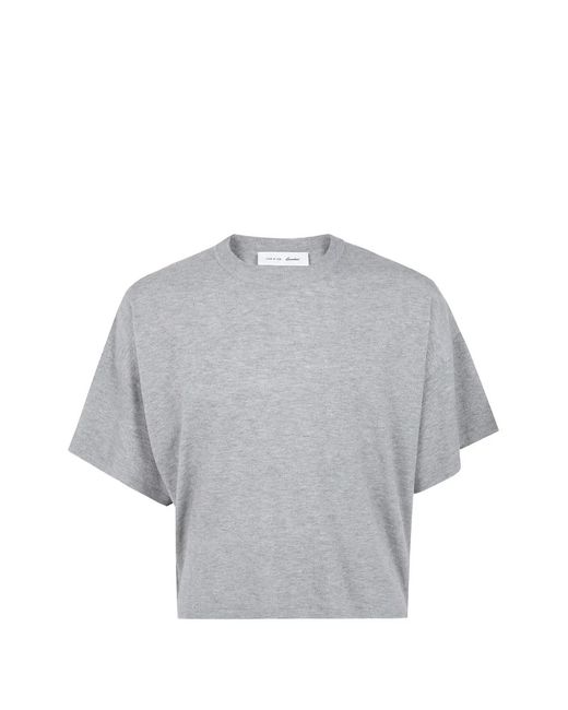Fear Of God Gray Logo-Patch T-Shirt