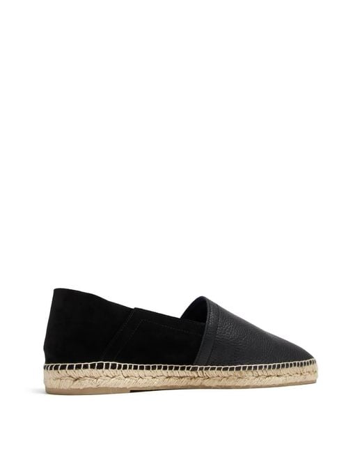 Castaner Black Suede Panel Flat Shoes for men
