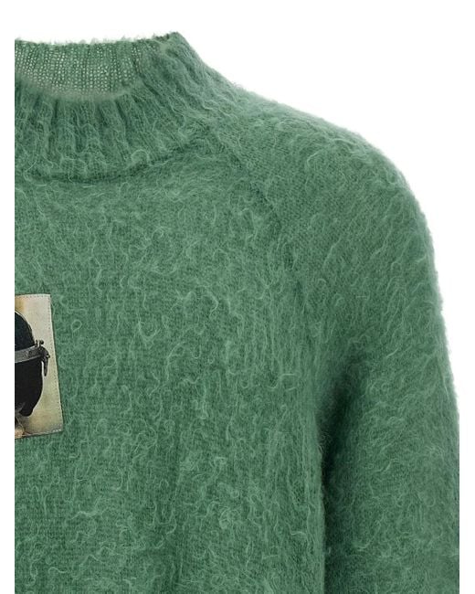 Undercover Green Emerald Wool Sweater for men