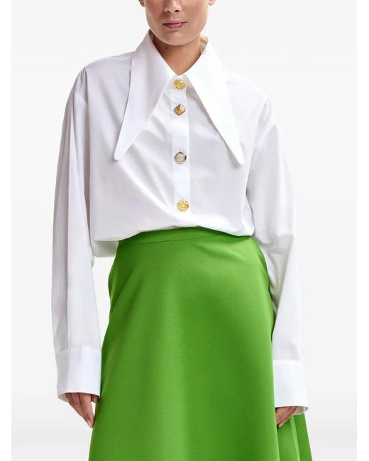 Essentiel Antwerp White Tie-Collar Shirt