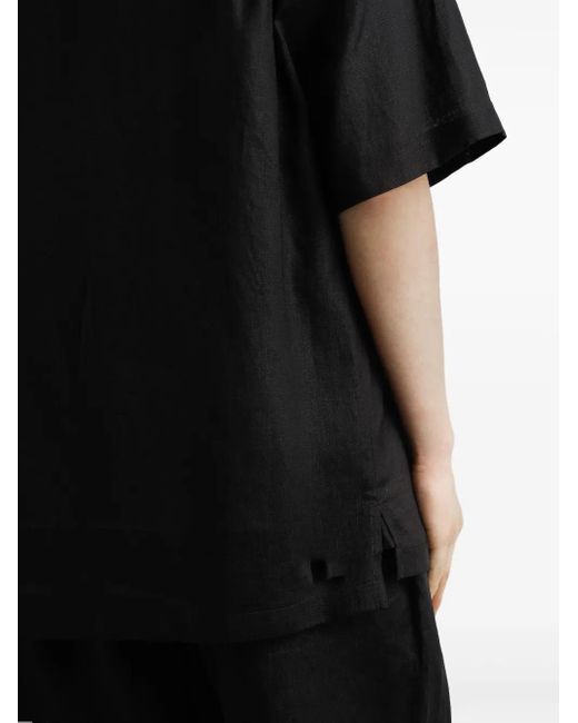 Dolce & Gabbana Black Embroidered-Logo Shirt for men