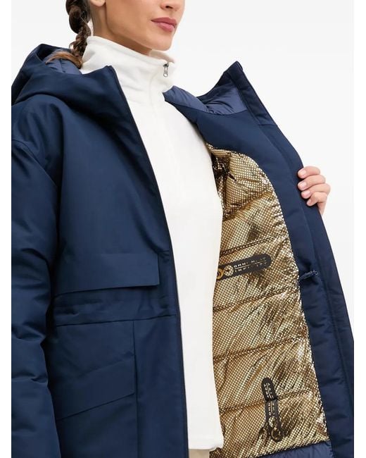 Columbia Blue Hooded Pocket Coat