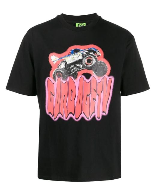 Garbage TV Black Graphic Print T-Shirt for men