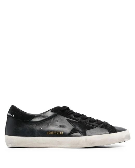 Golden Goose Deluxe Brand Black Super-Star Trainers for men