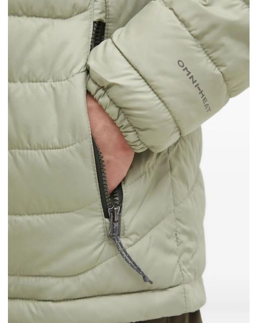 Columbia Green Powder Lite Ii Quilted Colour-Block Jacket for men