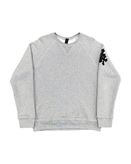 Chrome Hearts Triple Cross Sweater in het Gray voor heren