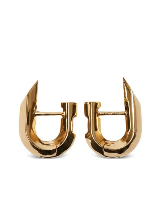 Burberry Metallic Hollow Spike Earrings