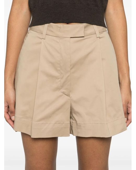 Bermudas De Algodón Thelatest de color Natural