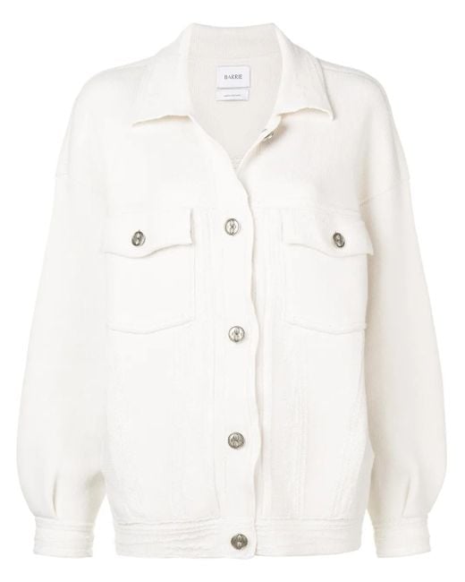Barrie Oversized Jas in het White