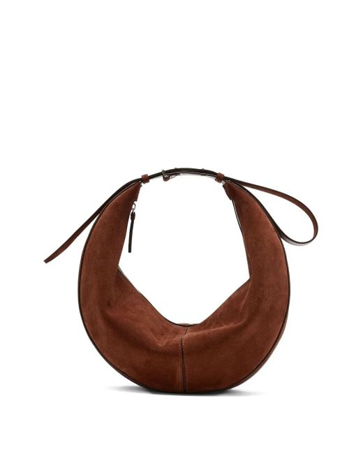 Proenza Schouler Brown Slide Suede Shoulder Bag