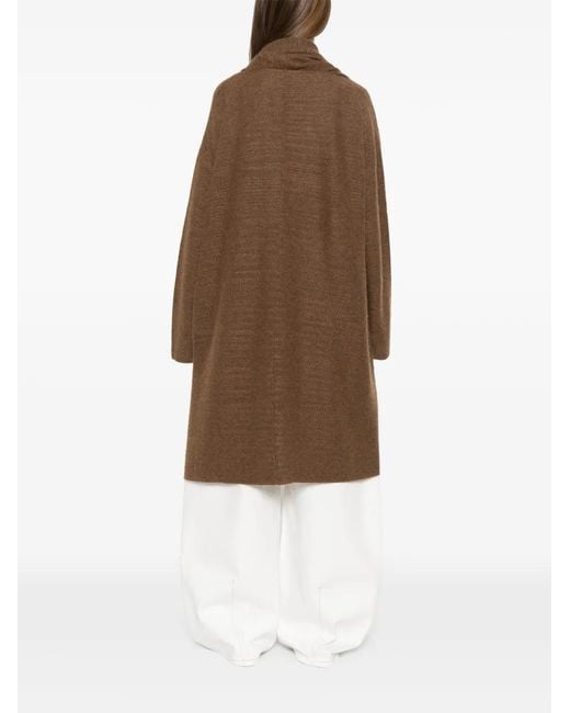 The Row Brown Novaan Open-Front Coat