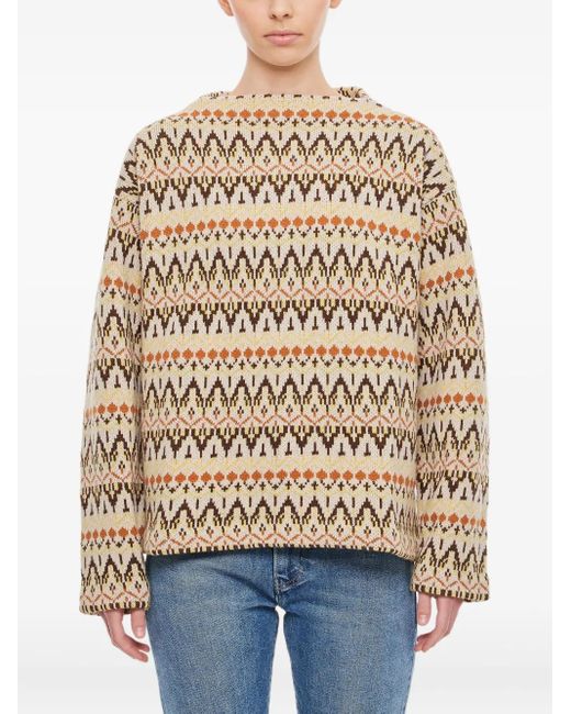 Levi's Natural Patterned Crew-Neck Sweater