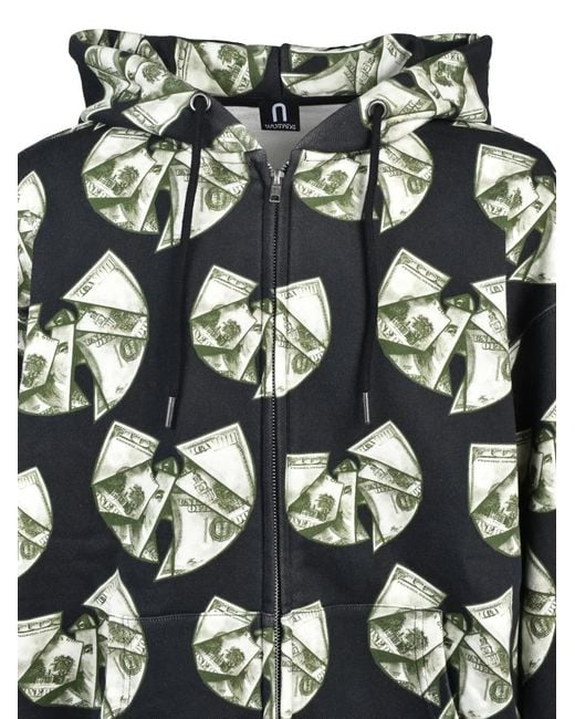 NUBIAN Black X Wu-Tang Clan Dollar Dollar Bill Ya'Ll Zip-Up Hoodie for men
