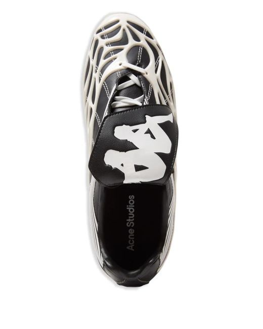 Acne Black Leather Sneakers