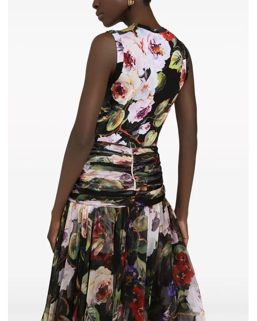 Dolce & Gabbana Black 'Roseto' Top