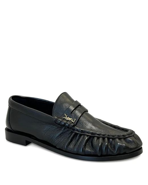 Saint Laurent Black Le Loafer Leather Loafers