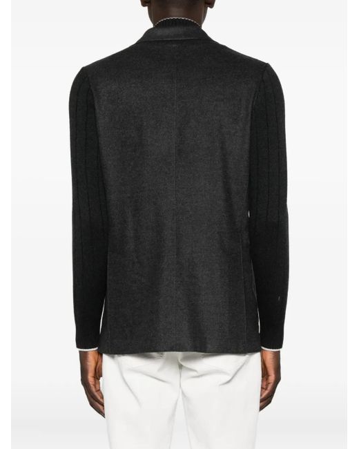 Eleventy Black Single-Breasted Blazer for men