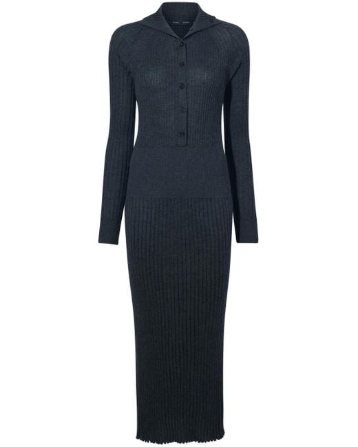 Proenza Schouler Blue Maeve Midi Dress