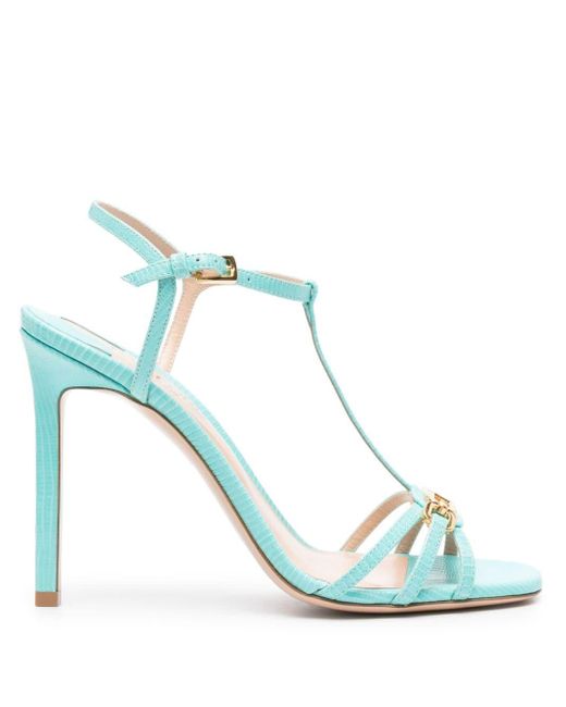 Tom Ford Blue Whitney 105mm Leather Sandals