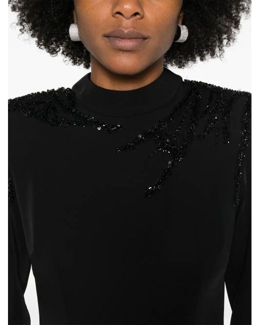 Cristallini Black Nemesis Maxi Dress