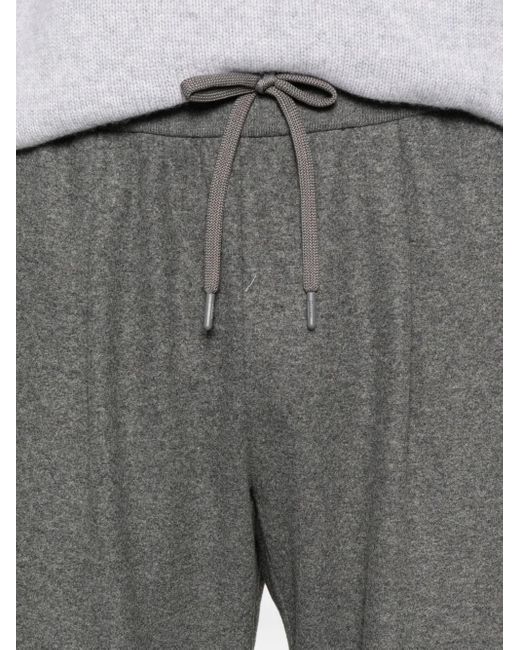Herno Gray Drawstring Pocket Trousers for men
