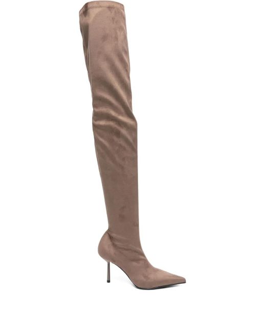 Le Silla White 80Mm Pointed-Toe Boots