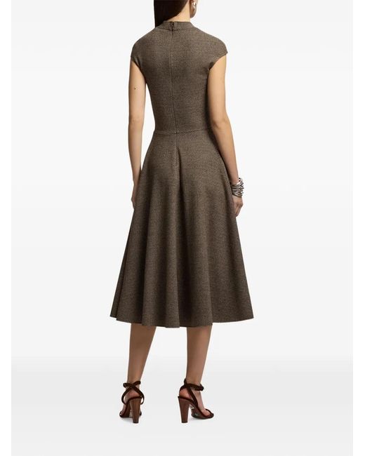 Ralph Lauren Natural Maisey Short-Sleeve Midi Dress